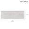 mDesign Large Modern Bath Mat Runner - Non-Skid Bathroom Runner Rug